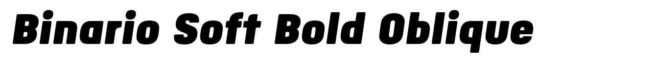 Binario Soft Bold Oblique image